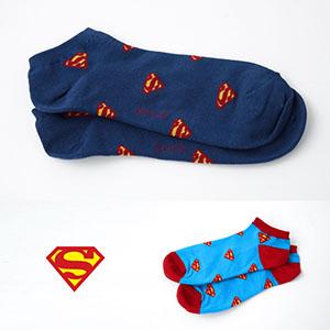 袜子 超人正义标志男短袜